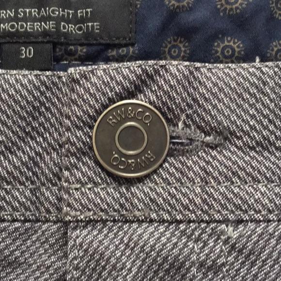 🔴𝗕𝗢𝗚𝗢🔴size 30 rw&co grey modern straight fit womens jeans - Picture 2 of 16